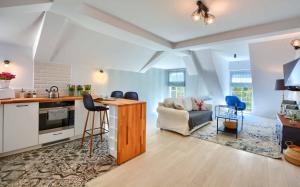 Η κουζίνα ή μικρή κουζίνα στο Apartament Beztroski