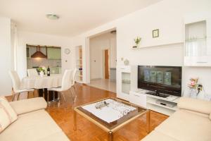 Televízia a/alebo spoločenská miestnosť v ubytovaní Apartments Palmic
