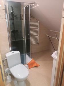 A bathroom at Zajazd agroturystyczny KA-JA