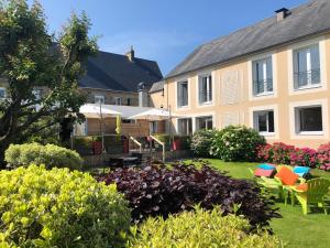 Zahrada ubytování Hôtel Le Gue Du Holme