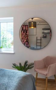 Posezení v ubytování Ferienwohnung Seeblick Grundlsee