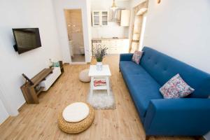 TV a/nebo společenská místnost v ubytování Apartmani Rustica