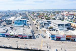 an aerial view of a city with buildings and a street at Ocean 7 in Ocean City