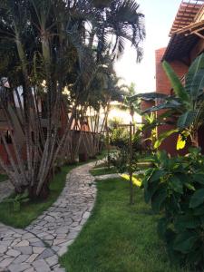 Zahrada ubytování Cond Residencial Resort Pipa Chalés Triplex - Centro de Pipa
