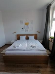 Postel nebo postele na pokoji v ubytování Apartament KurOrt Gaja