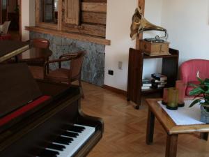 Χώρος καθιστικού στο Hotel Larice Bianco