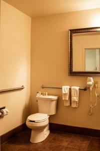 A bathroom at Richland Inn and Suites