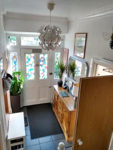 The lobby or reception area at The Lakes B and B 