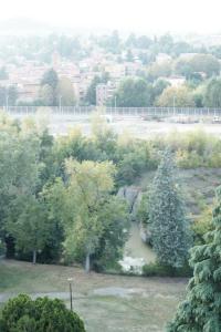 a view of a park with trees and a river at Villa Brizzi in San Lazzaro di Savena