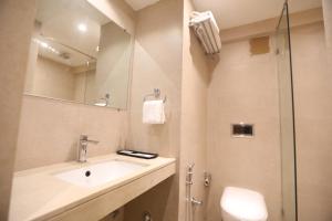 Koupelna v ubytování Hotel Cliffton