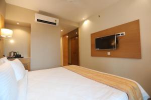 TV a/nebo společenská místnost v ubytování Hotel Cliffton