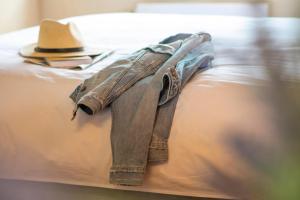 A bed or beds in a room at To Stefani tis Makrinas