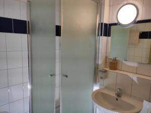 Koupelna v ubytování Max Motel