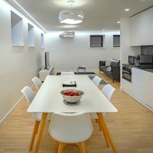 Kuchyň nebo kuchyňský kout v ubytování Comfy Rest apartments in Juodkrantė