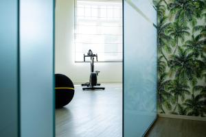 Posilňovňa alebo fitness centrum v ubytovaní Hotel Savoy