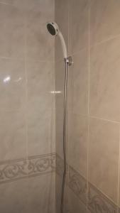 a shower with a shower head in a bathroom at Los Cristianos Beach apartments in Los Cristianos