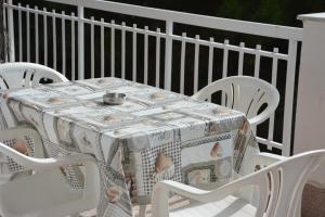 A balcony or terrace at Luca Apartments