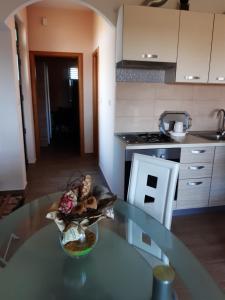 Kuchyň nebo kuchyňský kout v ubytování Apartman Barbir