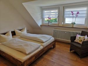 Postel nebo postele na pokoji v ubytování Pension Bauer
