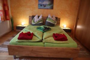 Postel nebo postele na pokoji v ubytování Appartement Helga