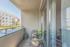 Balkón alebo terasa v ubytovaní Apartament LUX
