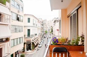 a city street filled with lots of windows at Gaia Athens in Athens