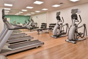 a gym with treadmills and elliptical machines at Holiday Inn Express & Suites - Van Horn by IHG in Van Horn