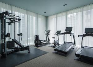 Fitness centrum a/nebo fitness zařízení v ubytování Zentis Osaka
