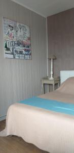 Ein Bett oder Betten in einem Zimmer der Unterkunft Apparemment vue mer