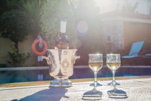 Nápoje v ubytovaní Lagonisi Villa VIP