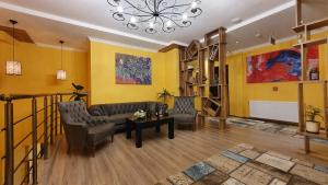 A seating area at Hotel Soft