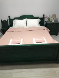 Postel nebo postele na pokoji v ubytování Harmony apartment