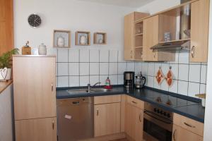 Køkken eller tekøkken på Ferienwohnung Michelle