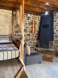 Postel nebo postele na pokoji v ubytování Amfi Sea View
