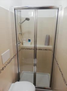 eine Dusche mit WC im Bad in der Unterkunft Appartamento PANTA REI 1 in Mola di Bari