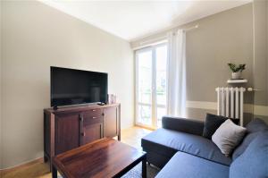 Televízia a/alebo spoločenská miestnosť v ubytovaní Apartament Batory + 16 fotografií