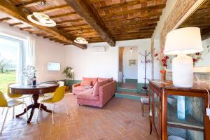 A seating area at Tenuta La Santissima