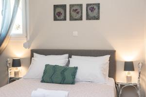 Postel nebo postele na pokoji v ubytování Casa di Colona - Μπλε