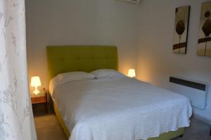 A bed or beds in a room at Luca Apartments