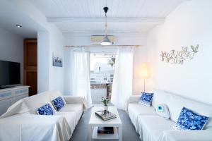 Ένα ή περισσότερα κρεβάτια σε δωμάτιο στο Notos Apartments Xerokambos 1
