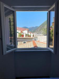 a view from a window with a view of a building at Affittacamere Benedetta e Isabelle in Vernazza