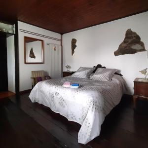 Giường trong phòng chung tại B&B La Locanda del Cinghiale
