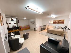 Posezení v ubytování quarto familiar zona guimaraes