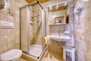 Koupelna v ubytování Hotel Stefanie