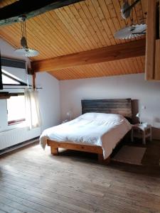Postel nebo postele na pokoji v ubytování Couettes et Picotin