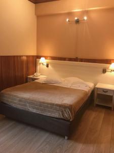 Postel nebo postele na pokoji v ubytování Hotel Olympic