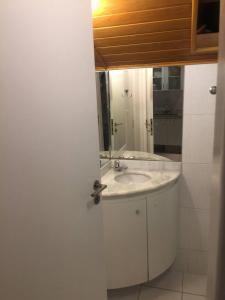 Phòng tắm tại Apartamento confortável no Centro Histórico de Ouro Preto
