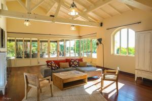 Χώρος καθιστικού στο Saint-Emilion-Bordeaux-Propriété de campagne