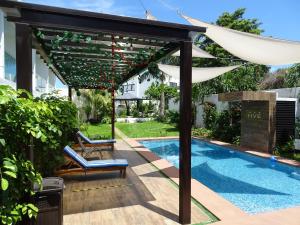 Hồ bơi trong/gần Hotel Villa Escondida Campeche