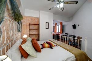 Postel nebo postele na pokoji v ubytování Hotel Restaurante Bandolero